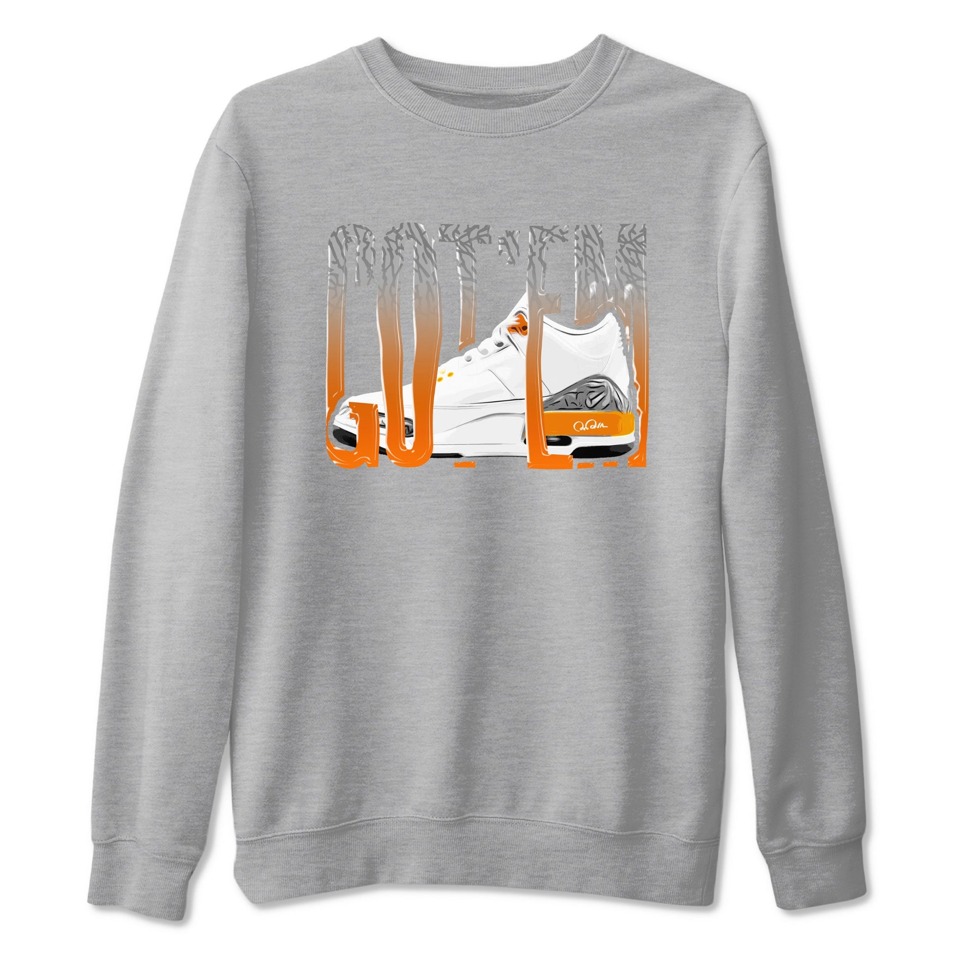 3s Georgia Peach shirt to match jordans Wiggling Gotem sneaker tees Air Jordan 3 Georgia Peach SNRT Sneaker Release Tees unisex cotton Heather Grey 2 crew neck shirt