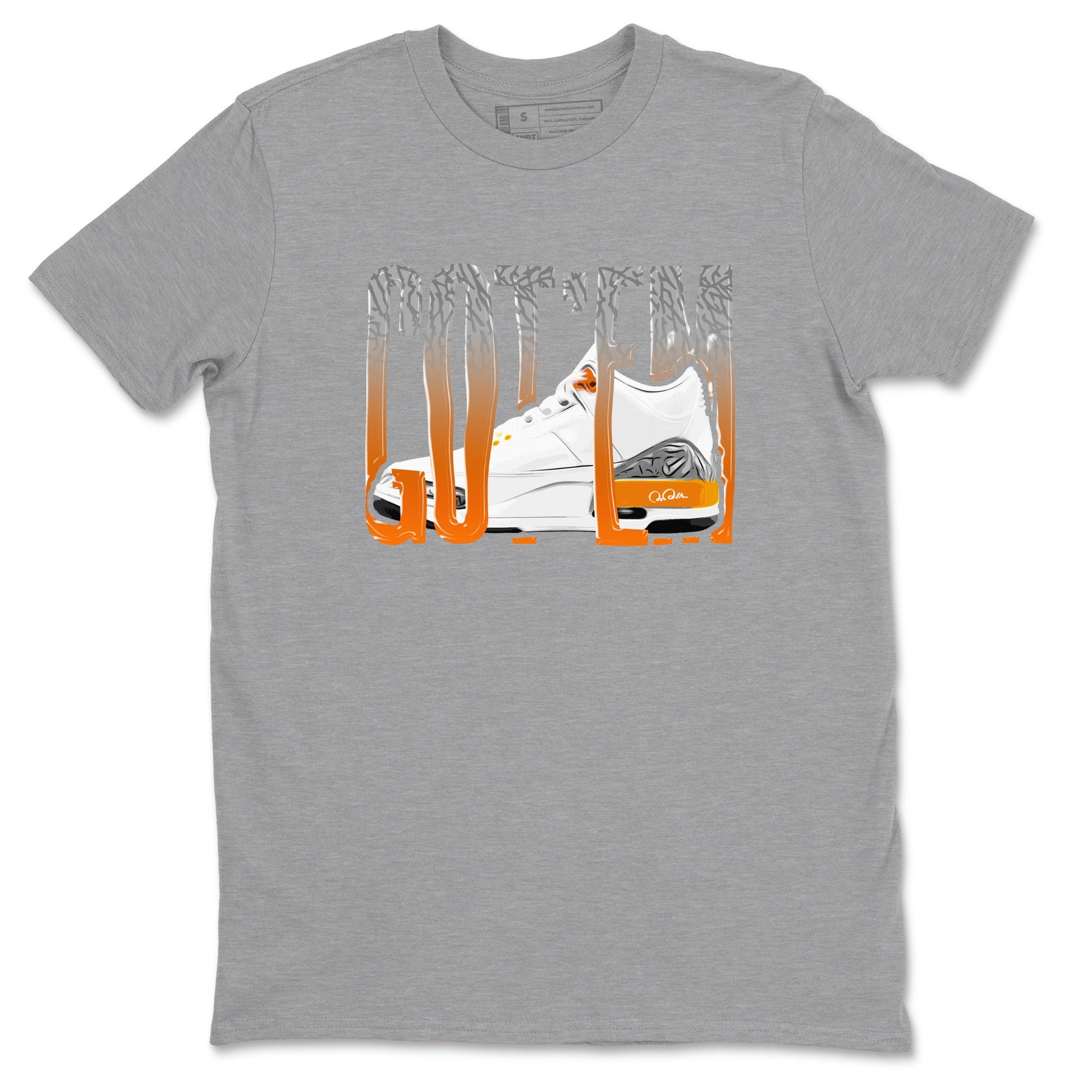 3s Georgia Peach shirt to match jordans Wiggling Gotem sneaker tees Air Jordan 3 Georgia Peach SNRT Sneaker Release Tees unisex cotton Heather Grey 2 crew neck shirt