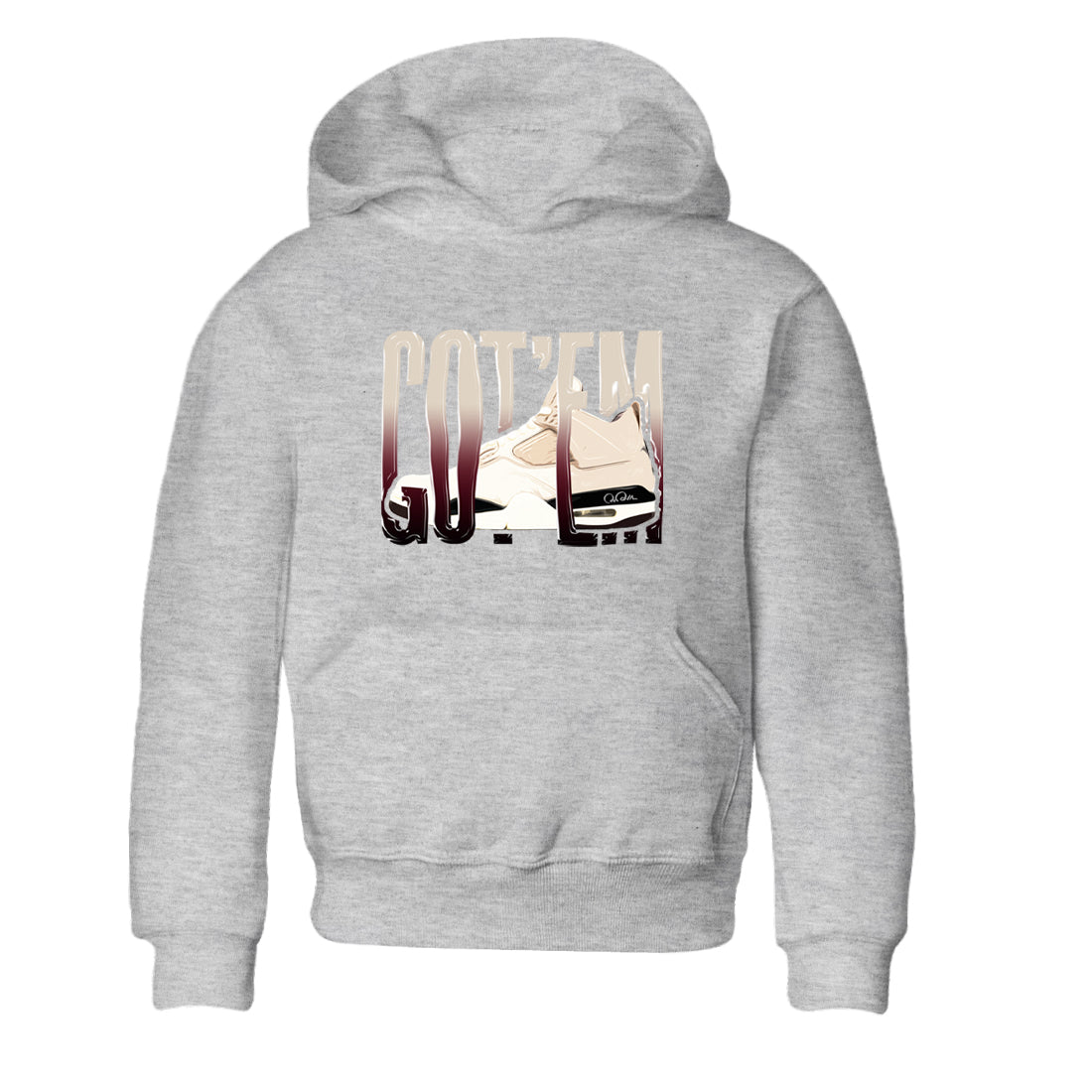 4s A Ma Maniere x Fossil Stone shirts to match jordans Wiggling Gotem sneaker match tees Air Jordan 4 A Ma Maniere x Fossil Stone match shoes to clothes SNRT Sneaker Tees Youth Baby Heather Grey 2 tee