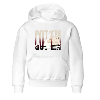 4s A Ma Maniere x Fossil Stone shirts to match jordans Wiggling Gotem sneaker match tees Air Jordan 4 A Ma Maniere x Fossil Stone match shoes to clothes SNRT Sneaker Tees Youth Baby White 2 tee