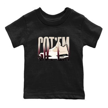 4s A Ma Maniere x Fossil Stone shirts to match jordans Wiggling Gotem sneaker match tees Air Jordan 4 A Ma Maniere x Fossil Stone match shoes to clothes SNRT Sneaker Tees Youth Baby Black 2 tee