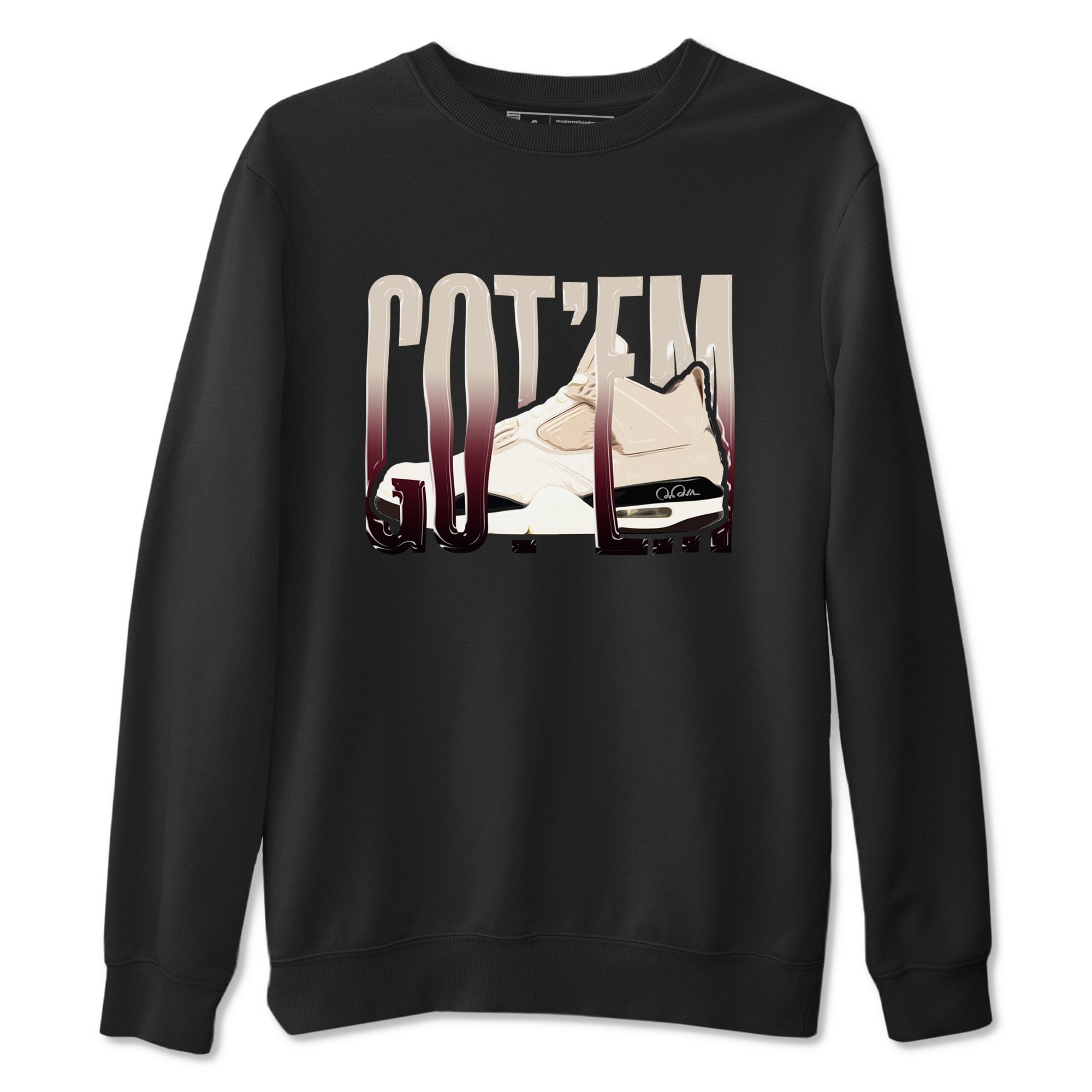 4s A Ma Maniere x Fossil Stone shirts to match jordans Wiggling Gotem sneaker match tees Air Jordan 4 A Ma Maniere x Fossil Stone match shoes to clothes SNRT Sneaker Tees unisex cotton Black 2 shirts