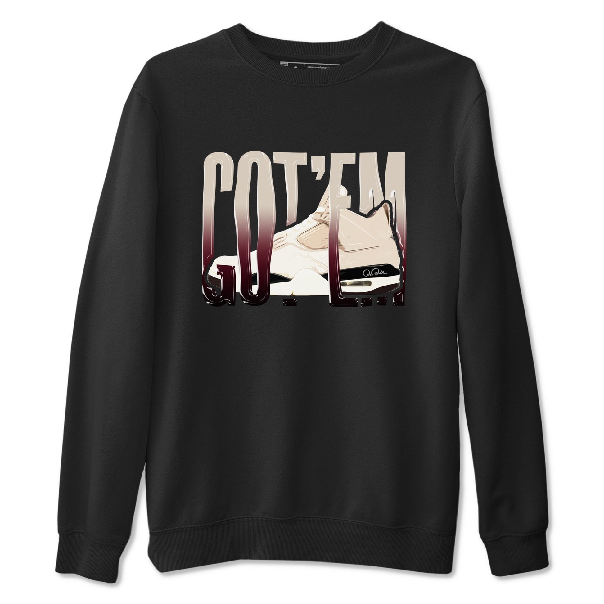 4s A Ma Maniere x Fossil Stone shirts to match jordans Wiggling Gotem sneaker match tees Air Jordan 4 A Ma Maniere x Fossil Stone match shoes to clothes SNRT Sneaker Tees unisex cotton Black 2 shirts