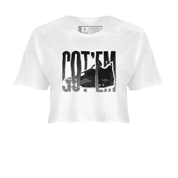 4s Fear shirts to match jordans Wiggling Gotem sneaker match tees Air Jordan 4 Fear match shoes to clothes SNRT Sneaker Tees unisex cotton White 2 crop tee