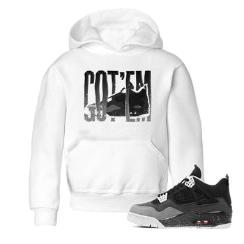 4s Fear shirts to match jordans Wiggling Gotem sneaker match tees Air Jordan 4 Fear match shoes to clothes SNRT Sneaker Tees Youth Baby White 1 tee