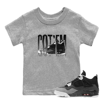 4s Fear shirts to match jordans Wiggling Gotem sneaker match tees Air Jordan 4 Fear match shoes to clothes SNRT Sneaker Tees Youth Baby Heather Grey 1 tee