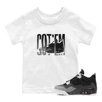 4s Fear shirts to match jordans Wiggling Gotem sneaker match tees Air Jordan 4 Fear match shoes to clothes SNRT Sneaker Tees Youth Baby White 1 tee