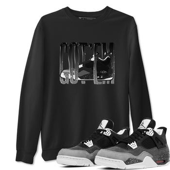 4s Fear shirts to match jordans Wiggling Gotem sneaker match tees Air Jordan 4 Fear match shoes to clothes SNRT Sneaker Tees unisex cotton Black 1 shirts