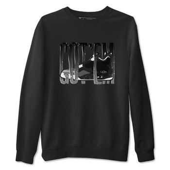 4s Fear shirts to match jordans Wiggling Gotem sneaker match tees Air Jordan 4 Fear match shoes to clothes SNRT Sneaker Tees unisex cotton Black 2 shirts