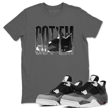 4s Fear shirts to match jordans Wiggling Gotem sneaker match tees Air Jordan 4 Fear match shoes to clothes SNRT Sneaker Tees unisex cotton Cool Grey 1 shirts