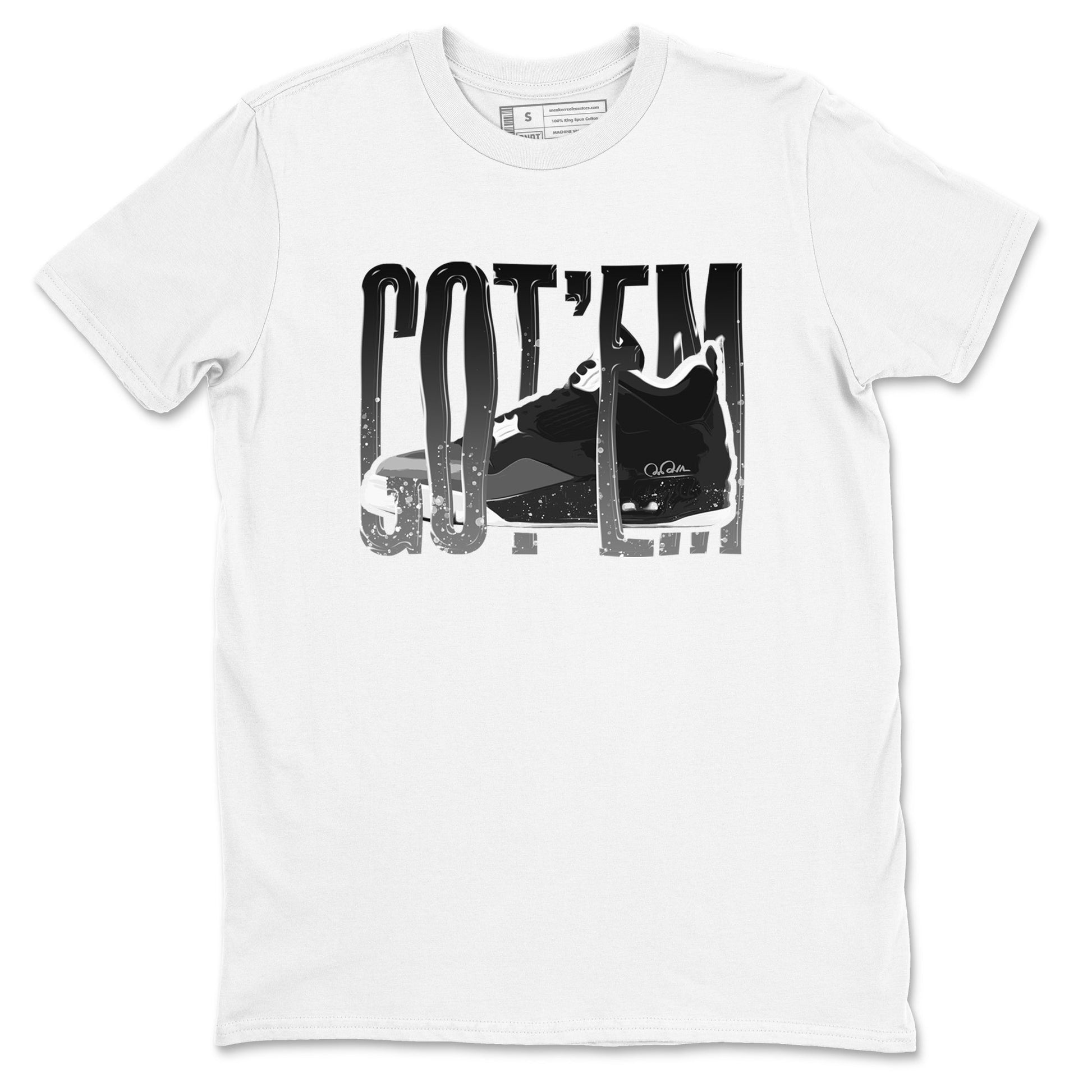 4s Fear shirts to match jordans Wiggling Gotem sneaker match tees Air Jordan 4 Fear match shoes to clothes SNRT Sneaker Tees unisex cotton White 2 shirts