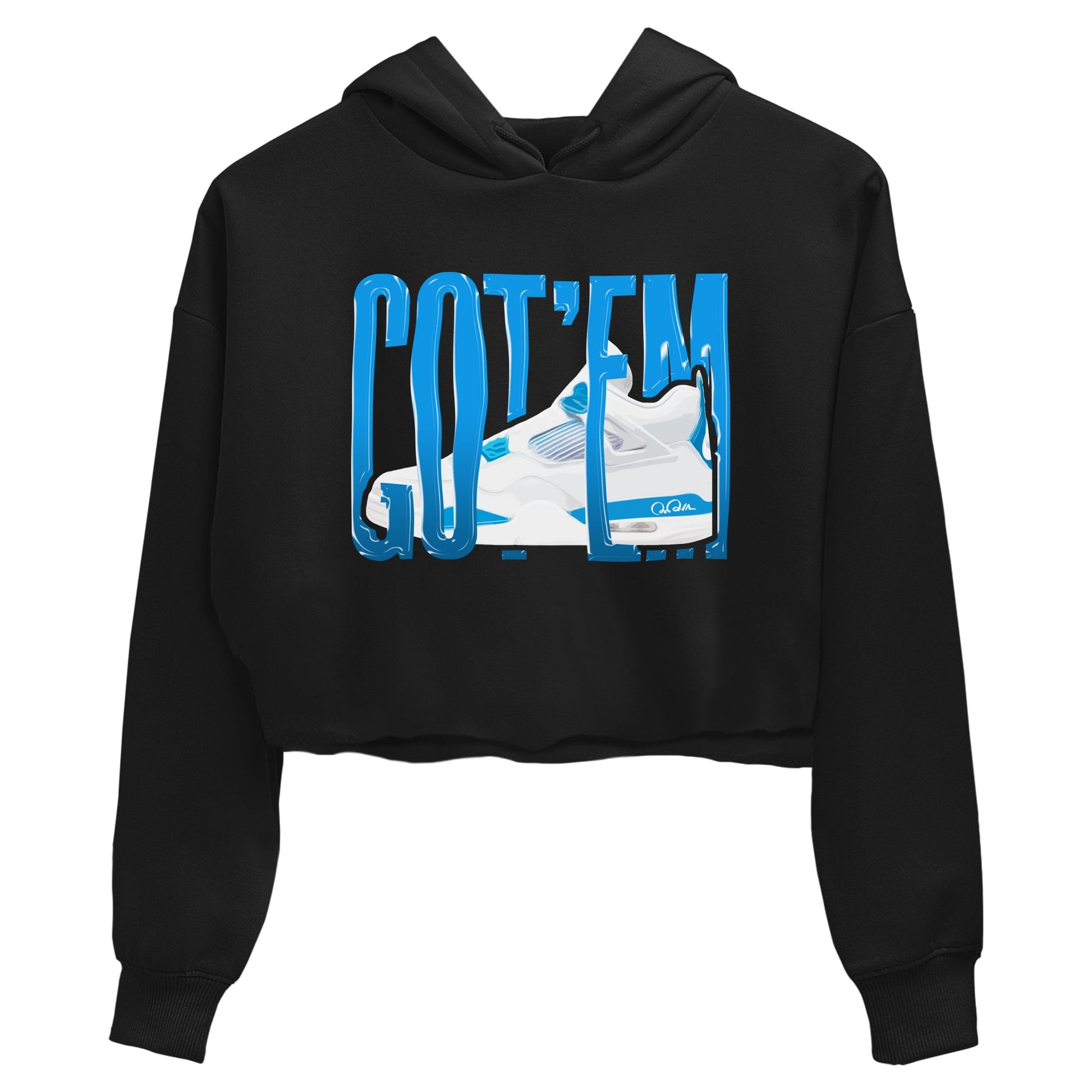 AJ4 Military Blue shirt to match jordans Wiggling Gotem sneaker tees Air Jordan 4 Military Blue SNRT Sneaker Release Tees Black 2 crop length shirt