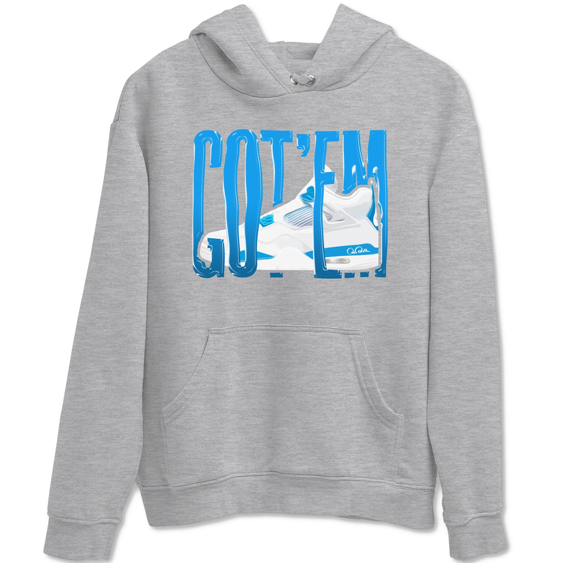 AJ4 Military Blue shirt to match jordans Wiggling Gotem sneaker tees Air Jordan 4 Military Blue SNRT Sneaker Release Tees unisex cotton Heather Grey 2 crew neck shirt