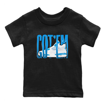 AJ4 Military Blue shirt to match jordans Wiggling Gotem sneaker tees Air Jordan 4 Military Blue SNRT sneaker release tees baby toddler Black 2 cotton Shirt
