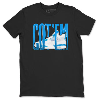 AJ4 Military Blue shirt to match jordans Wiggling Gotem sneaker tees Air Jordan 4 Military Blue SNRT Sneaker Release Tees unisex cotton Black 2 crew neck shirt
