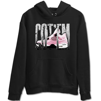 4s Retro Orchid shirts to match jordans Wiggling Gotem sneaker match tees Air Jordan 4 WMNS Orchid match shoes to clothes SNRT Sneaker Tees unisex cotton Black 2 shirts