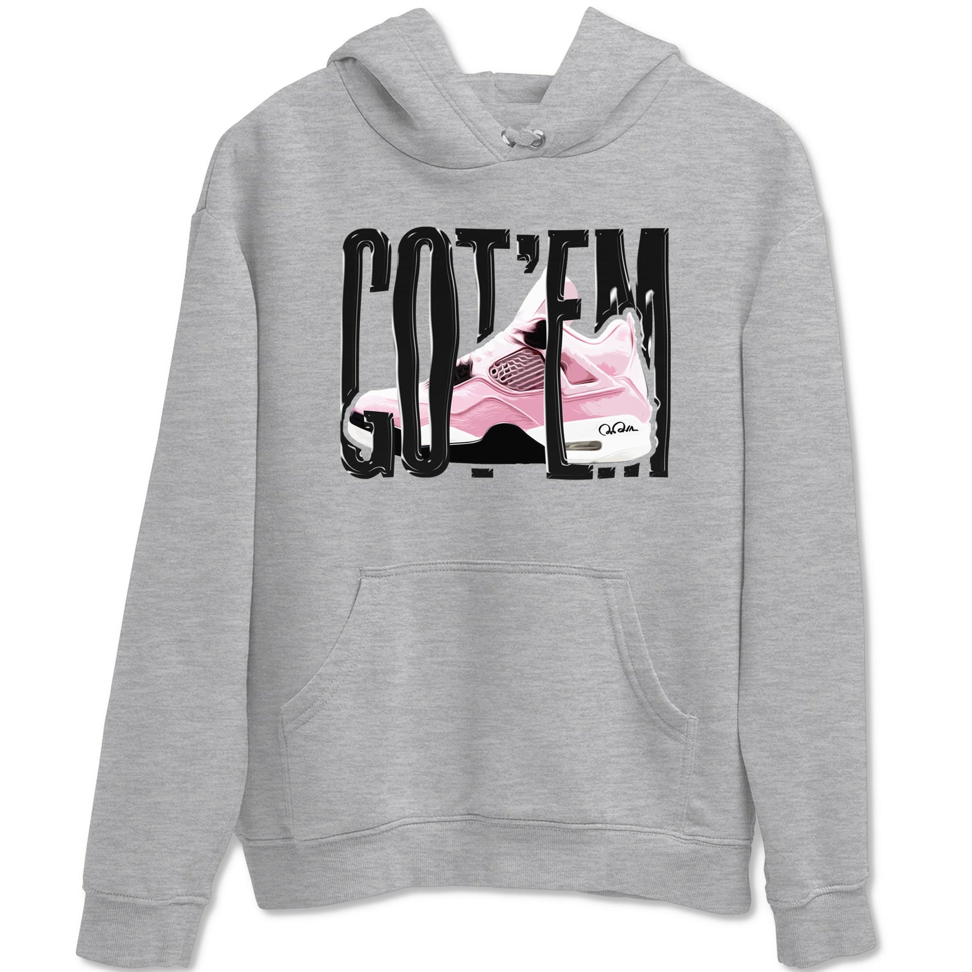 4s Retro Orchid shirts to match jordans Wiggling Gotem sneaker match tees Air Jordan 4 WMNS Orchid match shoes to clothes SNRT Sneaker Tees unisex cotton Heather Grey 2 shirts