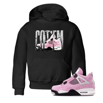 4s Retro Orchid shirts to match jordans Wiggling Gotem sneaker match tees Air Jordan 4 WMNS Orchid match shoes to clothes SNRT Sneaker Tees Youth Baby Black 1 tee