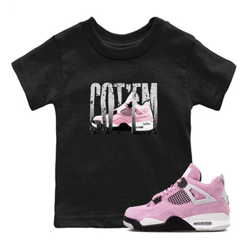 4s Retro Orchid shirts to match jordans Wiggling Gotem sneaker match tees Air Jordan 4 WMNS Orchid match shoes to clothes SNRT Sneaker Tees Youth Baby Black 1 tee