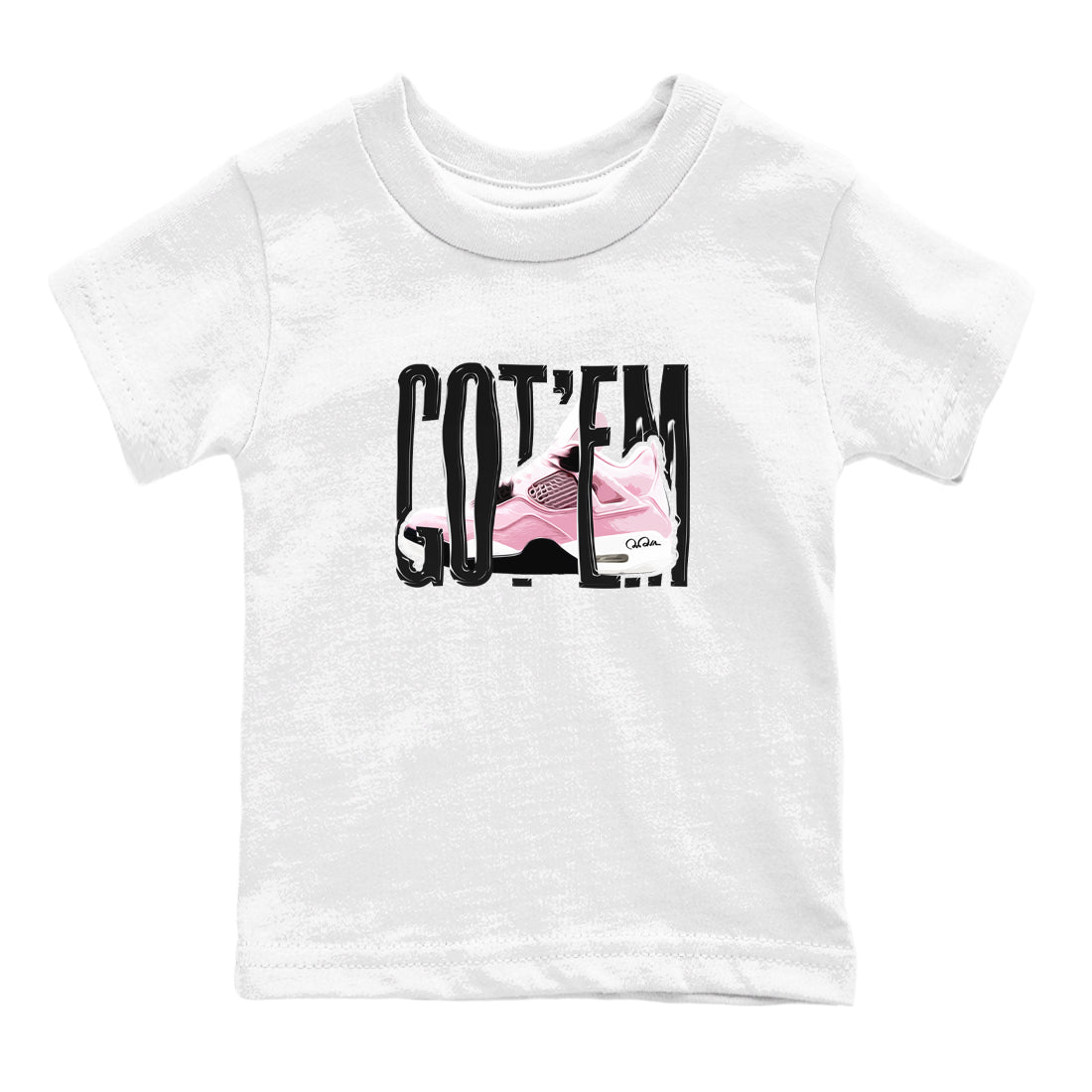 4s Retro Orchid shirts to match jordans Wiggling Gotem sneaker match tees Air Jordan 4 WMNS Orchid match shoes to clothes SNRT Sneaker Tees Youth Baby White 2 tee