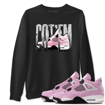 4s Retro Orchid shirts to match jordans Wiggling Gotem sneaker match tees Air Jordan 4 WMNS Orchid match shoes to clothes SNRT Sneaker Tees unisex cotton Black 1 shirts
