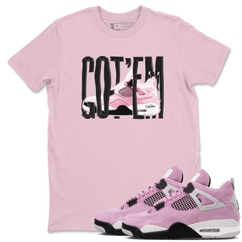 4s Retro Orchid shirts to match jordans Wiggling Gotem sneaker match tees Air Jordan 4 WMNS Orchid match shoes to clothes SNRT Sneaker Tees unisex cotton Pink 1 shirts