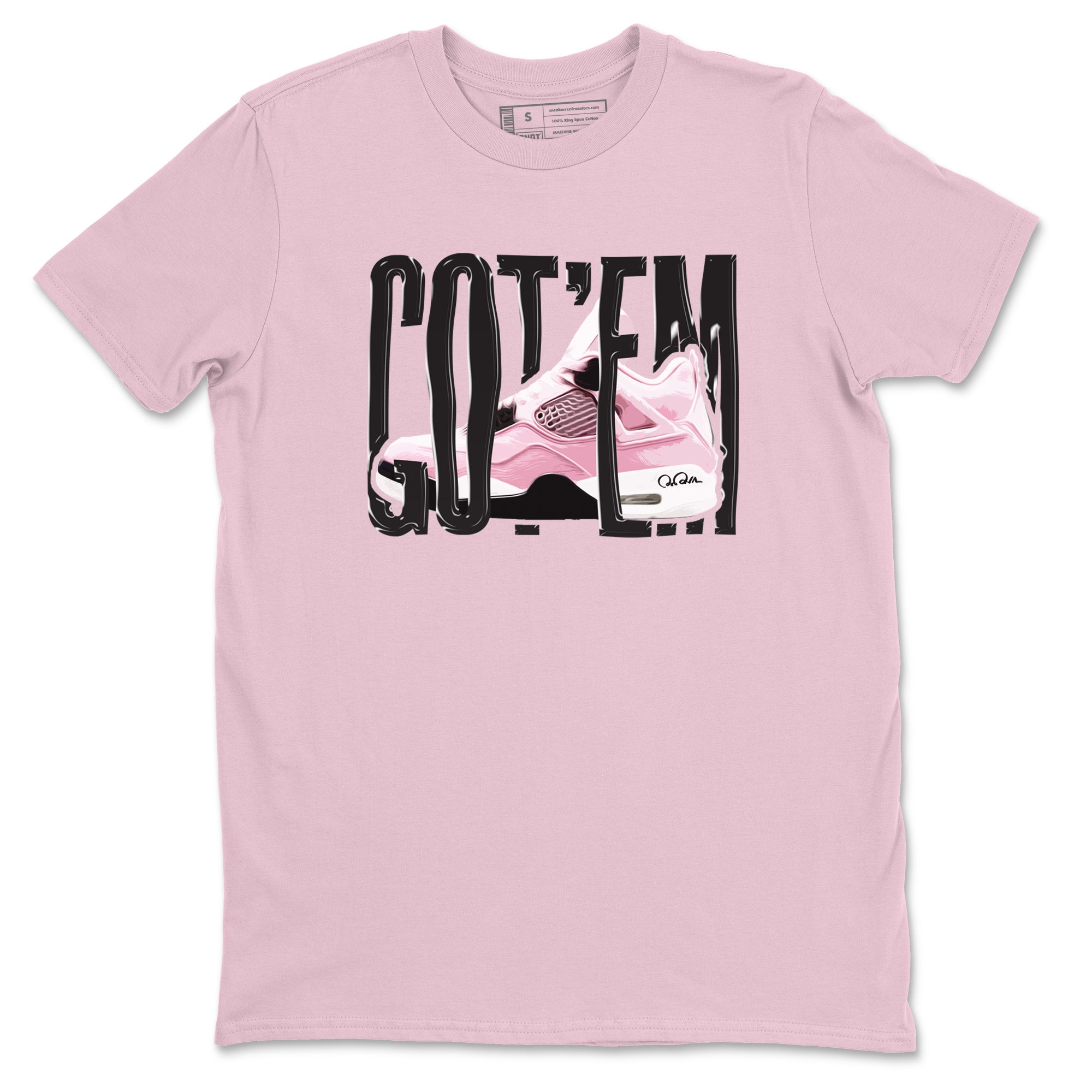 Wiggling Gotem SNRT Sneaker Tees Air Jordan 4 Orchid SNRT Sneaker T shirts