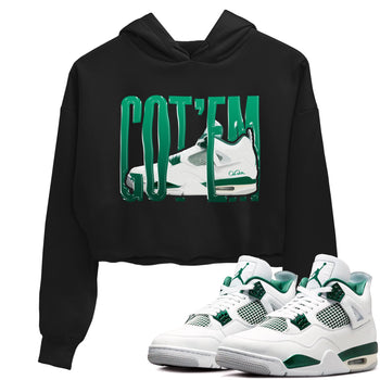 4s Oxidized Green shirts to match jordans Wiggling Gotem sneaker match tees Air Jordan 4 Oxidized Green SNRT Sneaker Tees streetwear brand Black 1 crop tee