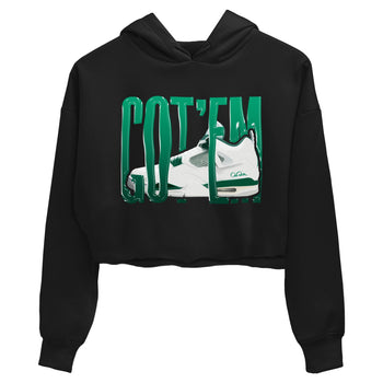 4s Oxidized Green shirts to match jordans Wiggling Gotem sneaker match tees Air Jordan 4 Oxidized Green SNRT Sneaker Tees streetwear brand Black 2 crop tee