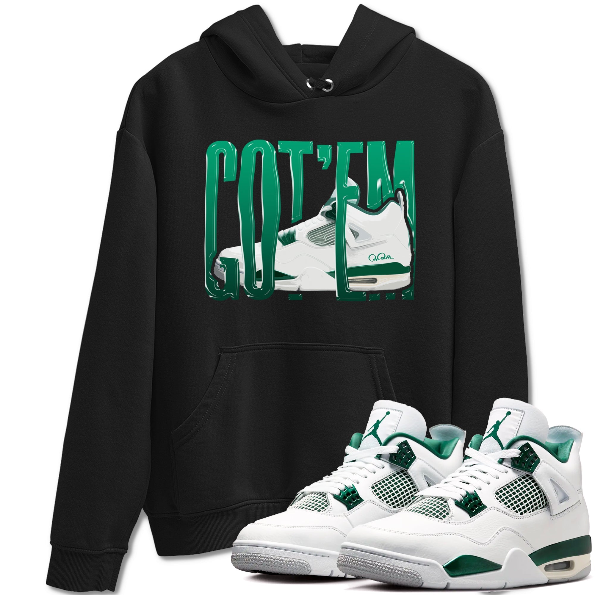 4s Oxidized Green shirts to match jordans Wiggling Gotem sneaker match tees Air Jordan 4 Oxidized Green SNRT Sneaker Tees streetwear brand Black 1 unisex cotton tee