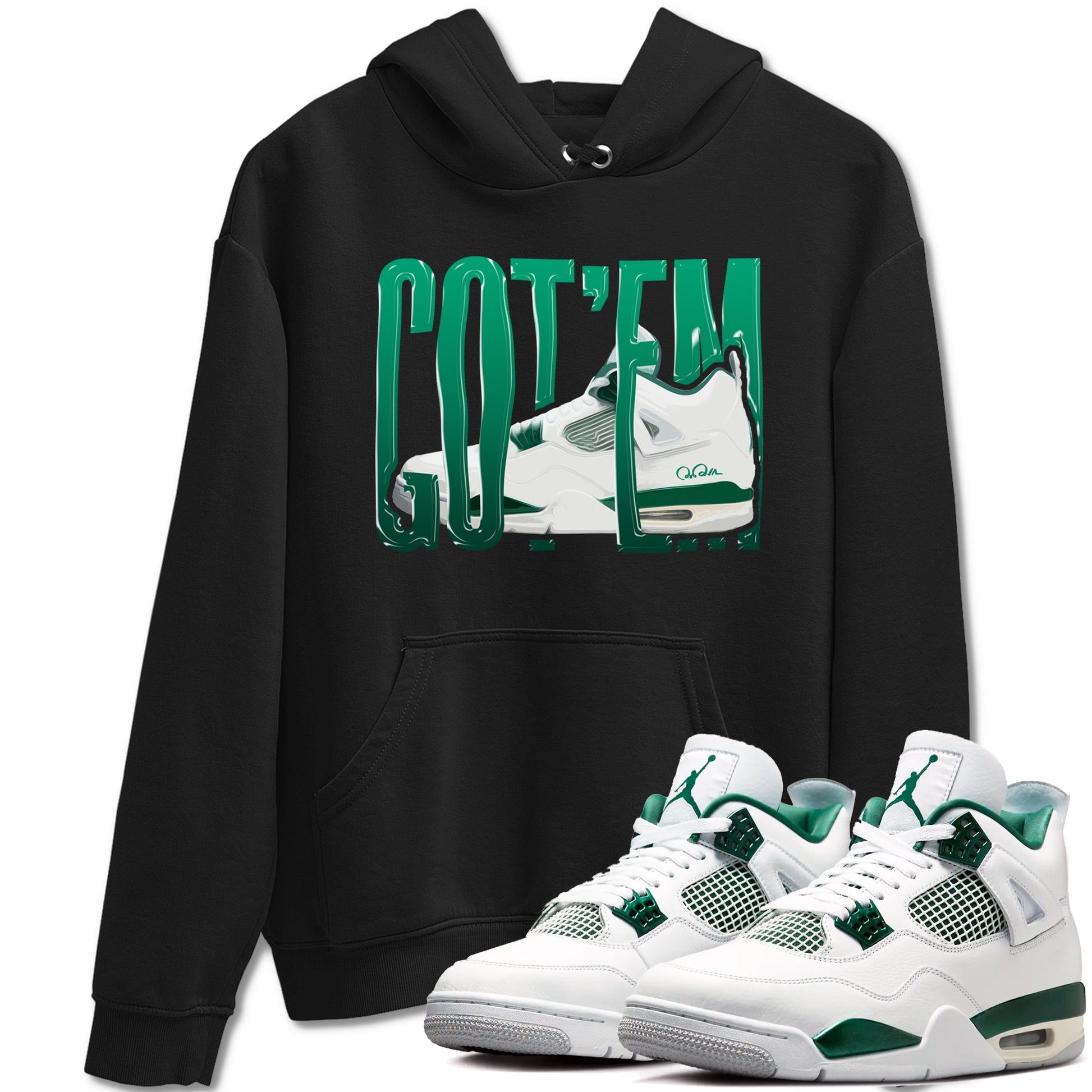 4s Oxidized Green shirts to match jordans Wiggling Gotem sneaker match tees Air Jordan 4 Oxidized Green SNRT Sneaker Tees streetwear brand Black 1 unisex cotton tee