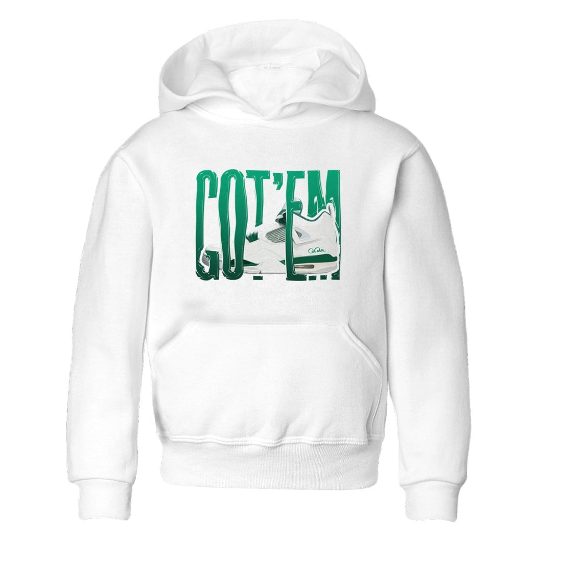4s Oxidized Green shirts to match jordans Wiggling Gotem sneaker match tees Air Jordan 4 Oxidized Green SNRT Sneaker Tees streetwear brand Baby and Youth White 2 cotton tee