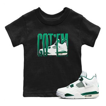 4s Oxidized Green shirts to match jordans Wiggling Gotem sneaker match tees Air Jordan 4 Oxidized Green SNRT Sneaker Tees streetwear brand Baby and Youth Black 1 cotton tee
