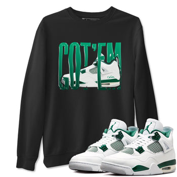 4s Oxidized Green shirts to match jordans Wiggling Gotem sneaker match tees Air Jordan 4 Oxidized Green SNRT Sneaker Tees streetwear brand Black 1 unisex cotton tee