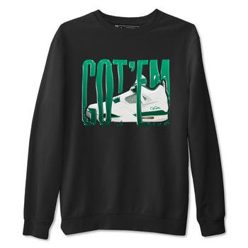 4s Oxidized Green shirts to match jordans Wiggling Gotem sneaker match tees Air Jordan 4 Oxidized Green SNRT Sneaker Tees streetwear brand Black 2 unisex cotton tee