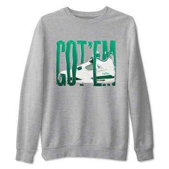 4s Oxidized Green shirts to match jordans Wiggling Gotem sneaker match tees Air Jordan 4 Oxidized Green SNRT Sneaker Tees streetwear brand Heather Grey 2 unisex cotton tee