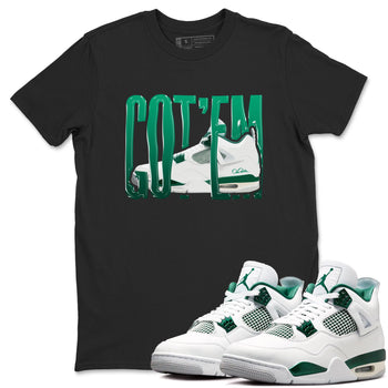 4s Oxidized Green shirts to match jordans Wiggling Gotem sneaker match tees Air Jordan 4 Oxidized Green SNRT Sneaker Tees streetwear brand Black 1 unisex cotton tee