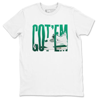 4s Oxidized Green shirts to match jordans Wiggling Gotem sneaker match tees Air Jordan 4 Oxidized Green SNRT Sneaker Tees streetwear brand White 2 unisex cotton tee
