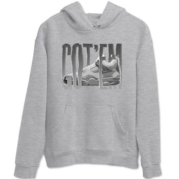 4s Wet Cement shirts to match jordans Wiggling Gotem sneaker match tees Air Jordan 4 SE Wet Cement SNRT Sneaker Release Tees unisex cotton Heather Grey 2 crew neck shirts