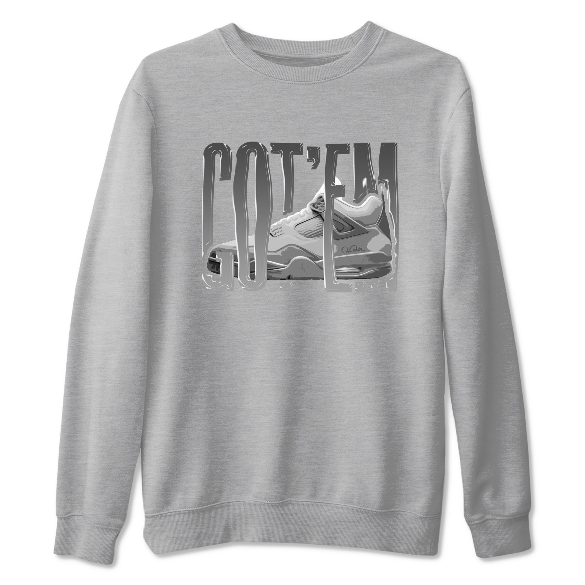 4s Wet Cement shirts to match jordans Wiggling Gotem sneaker match tees Air Jordan 4 SE Wet Cement SNRT Sneaker Release Tees unisex cotton Heather Grey 2 crew neck shirts