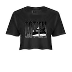 4s White Thunder shirts to match jordans Wiggling Gotem sneaker match tees Air Jordan 4 White Thunder SNRT Sneaker Release Tees unisex cotton Black 2 Crop Shirts