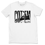 4s White Thunder shirts to match jordans Wiggling Gotem sneaker match tees Air Jordan 4 White Thunder SNRT Sneaker Release Tees unisex cotton White 2 crew neck shirts