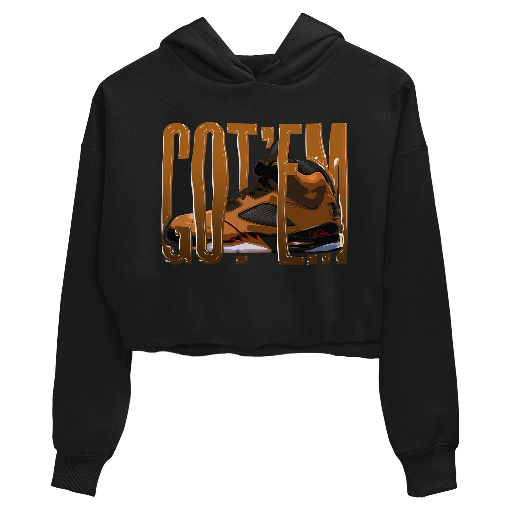 5s Archaeo Brown shirts to match jordans Wiggling Gotem sneaker match tees Air Jordan 5 Archaeo Brown match shoes to clothes SNRT Sneaker Tees unisex cotton Black 2 crop tee