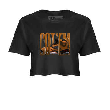 5s Archaeo Brown shirts to match jordans Wiggling Gotem sneaker match tees Air Jordan 5 Archaeo Brown match shoes to clothes SNRT Sneaker Tees unisex cotton Black 2 crop tee