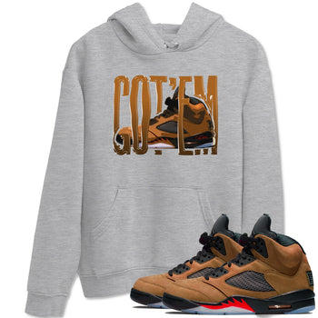 5s Archaeo Brown shirts to match jordans Wiggling Gotem sneaker match tees Air Jordan 5 Archaeo Brown match shoes to clothes SNRT Sneaker Tees unisex cotton Heather Grey 1 shirts
