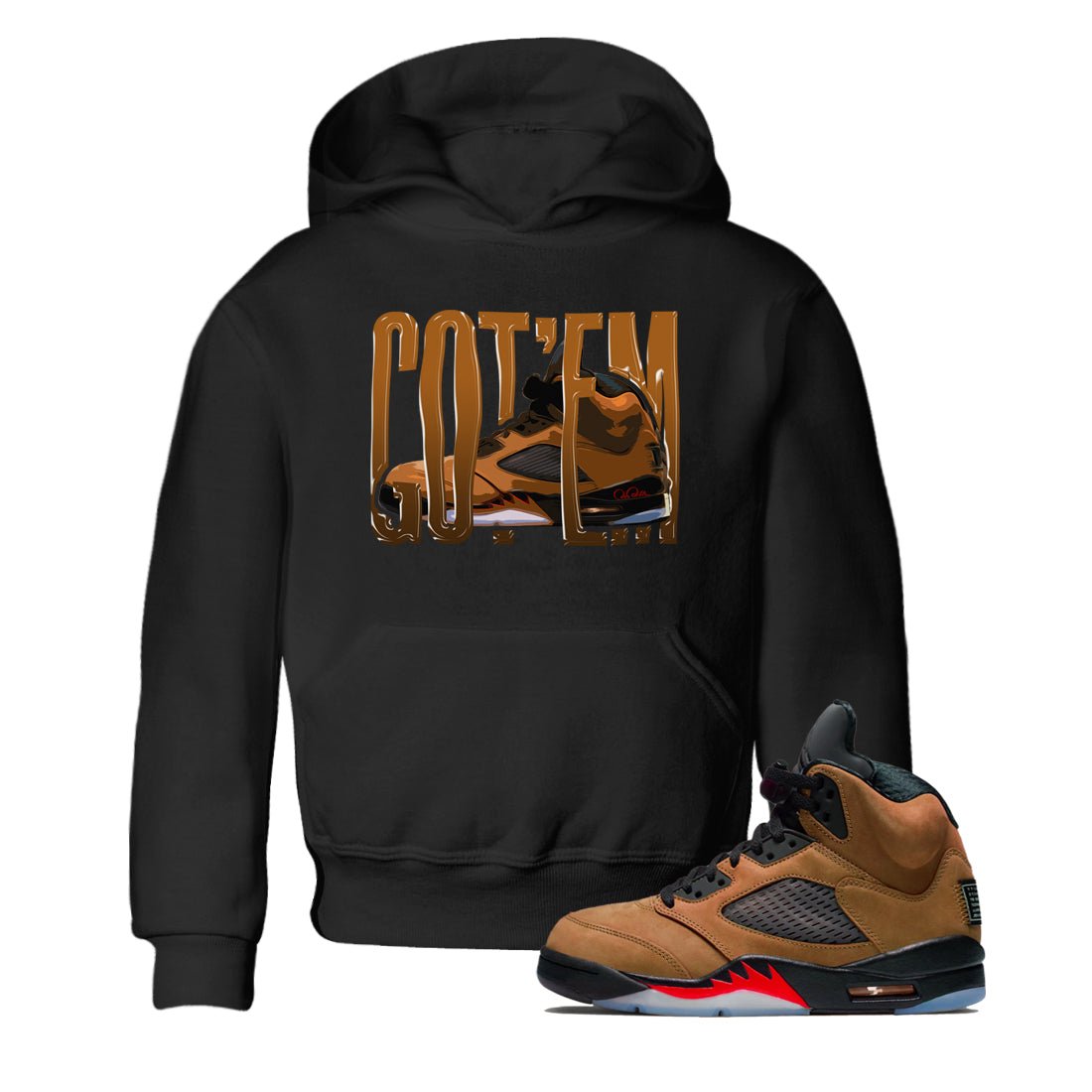 5s Archaeo Brown shirts to match jordans Wiggling Gotem sneaker match tees Air Jordan 5 Archaeo Brown match shoes to clothes SNRT Sneaker Tees Youth Baby Black 1 tee