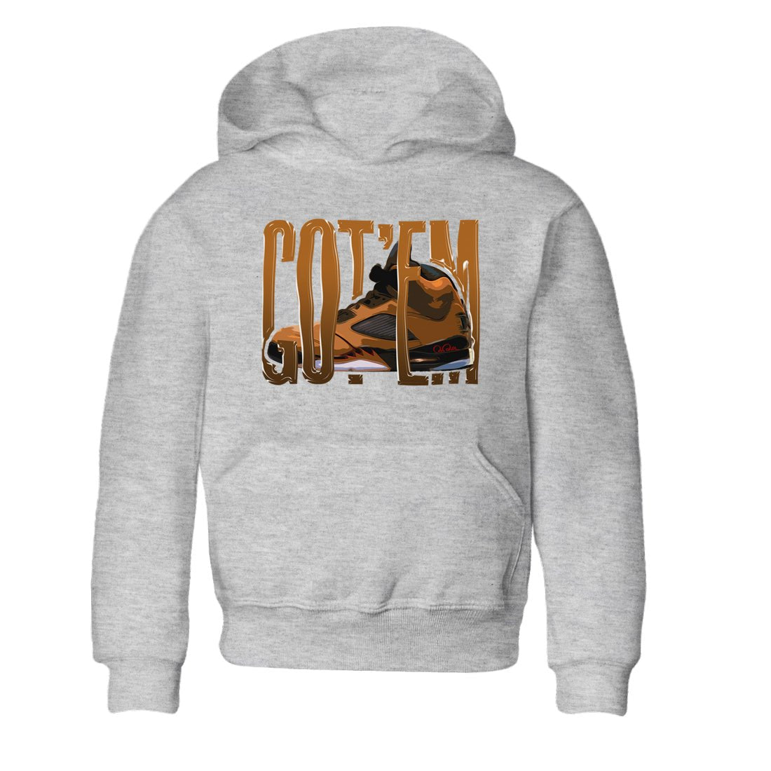 5s Archaeo Brown shirts to match jordans Wiggling Gotem sneaker match tees Air Jordan 5 Archaeo Brown match shoes to clothes SNRT Sneaker Tees Youth Baby Heather Grey 2 tee