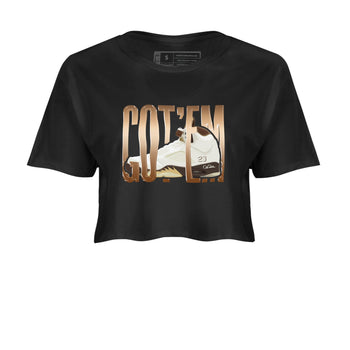 5s Golden Ticket shirts to match jordans Wiggling Gotem best t shirts to wear with jordans Air Jordan 5 Golden Ticket match shoes to clothes SNRT Sneaker Tees unisex cotton Black 2 crop tee