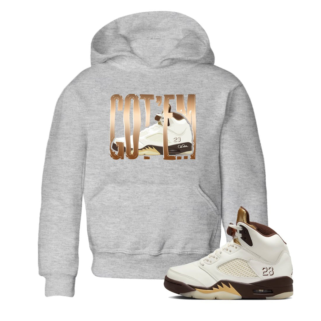 5s Golden Ticket shirts to match jordans Wiggling Gotem best t shirts to wear with jordans Air Jordan 5 Golden Ticket match shoes to clothes SNRT Sneaker Tees Youth Baby Heather Grey 1 tee