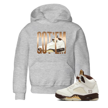 5s Golden Ticket shirts to match jordans Wiggling Gotem best t shirts to wear with jordans Air Jordan 5 Golden Ticket match shoes to clothes SNRT Sneaker Tees Youth Baby Heather Grey 1 tee